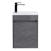 База под раковину подвесная BelBagno PIETRA MINI-400-1A-SO-SCM-R Stucco Cemento