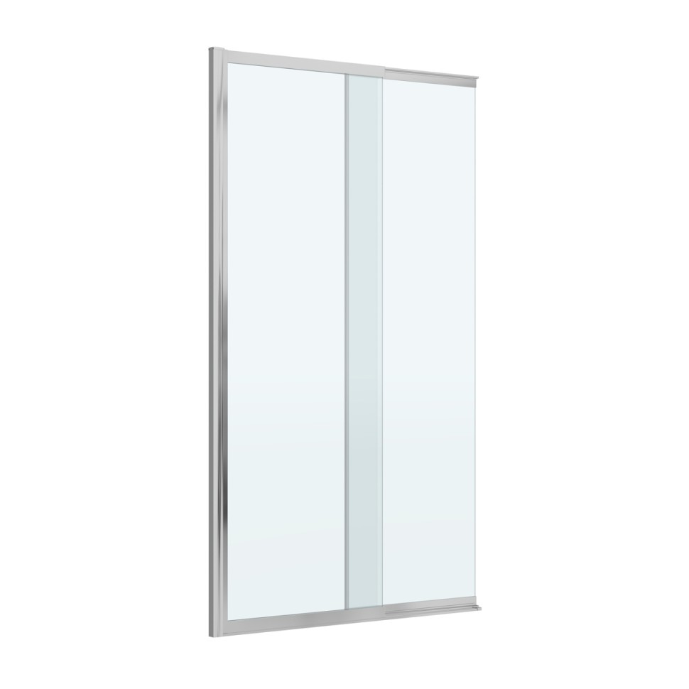 Душевая шторка на ванну с фиксированным креплением одной створки CEZARES SLIDER-FIX-VF-11-100/150-C-Cr