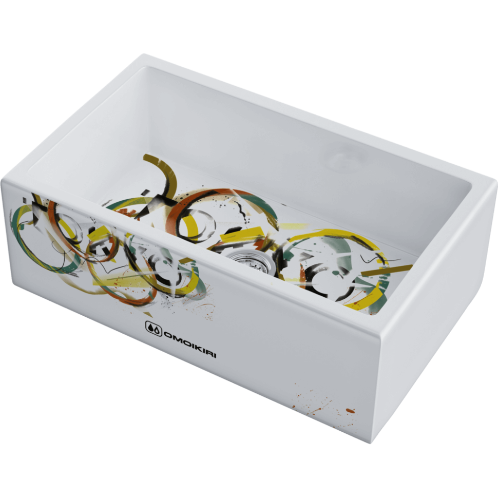 Кухонная мойка Omoikiri Mikura 76-Tokyo 3 Natceramic/белый