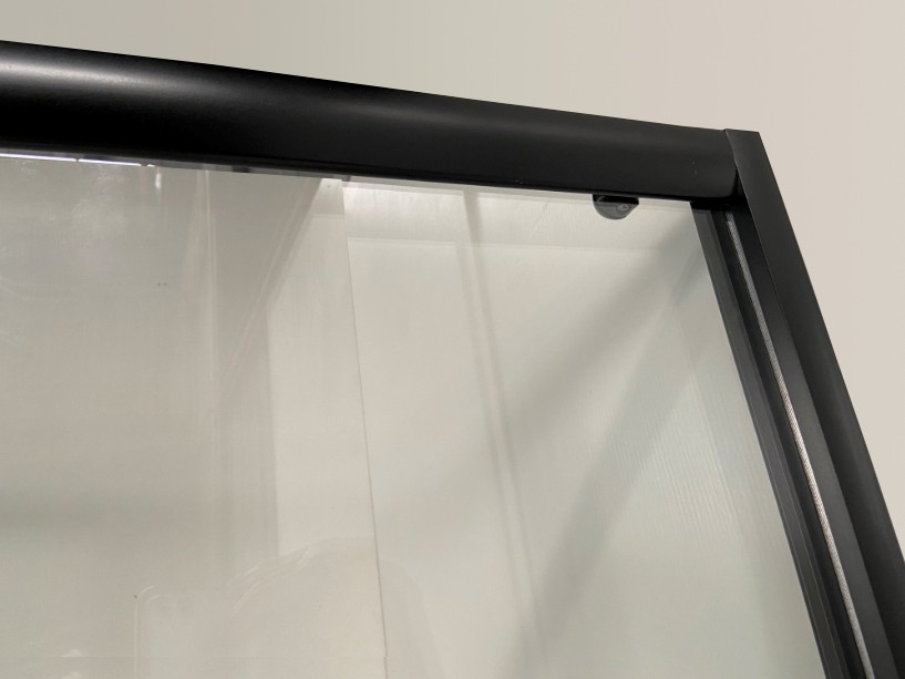 Душевой уголок Niagara Eco NG-010-14Q BLACK (100х100х195) низкий поддон(13см),черный,стекло мозаика ,2 места