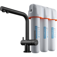 Комплект смеситель+фильтр Omoikiri Nagano-GM + Pure drop Lite