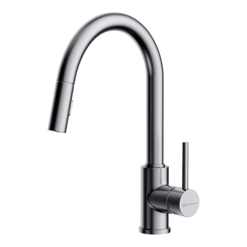 Смеситель для кухни Omoikiri Shinagawa-SB-BN латунь/нержавеющая сталь