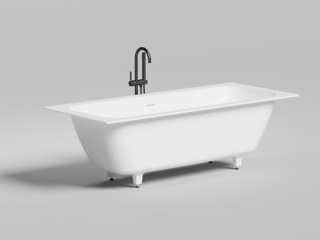 Ванна встраиваемая ORLANDA AXIS KIT 190x80 покраска по RAL полностью S-Sense Матовое