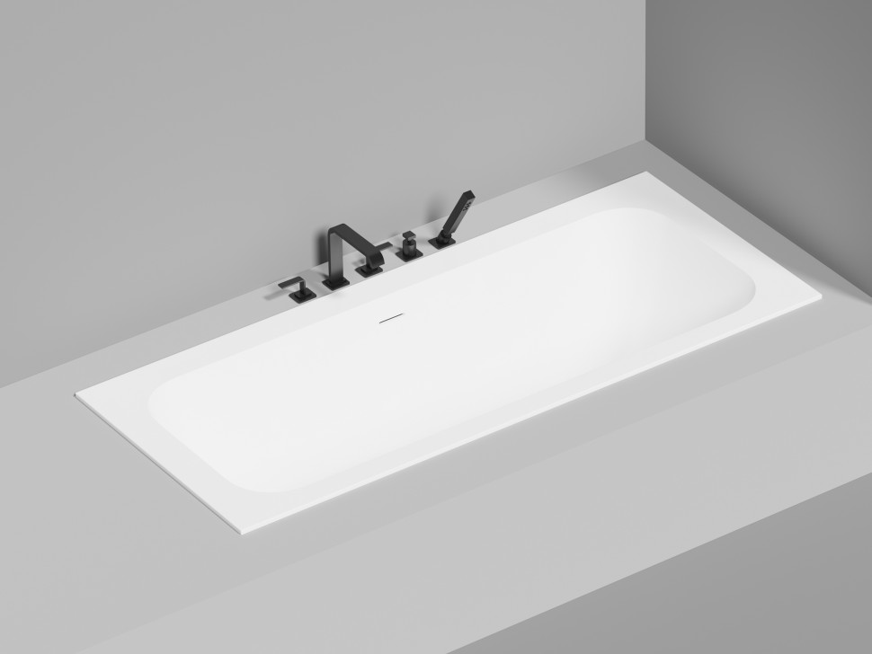 Ванна встраиваемая ORLANDA AXIS KIT 190x80 покраска по RAL полностью S-Sense Матовое