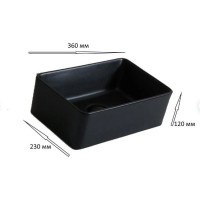 Раковина Ceramalux 6230MB, цвет черный