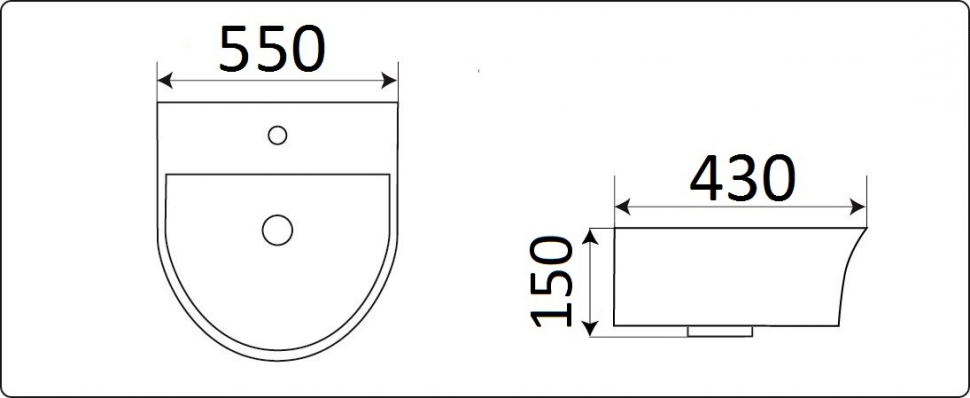 Умывальник CeramaLux 78370C