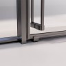 Душевой угол раздвижной Veconi Premium Ptato 300 SP GR-R, 1600х900x2000, брашированный графит, стекло прозрачное