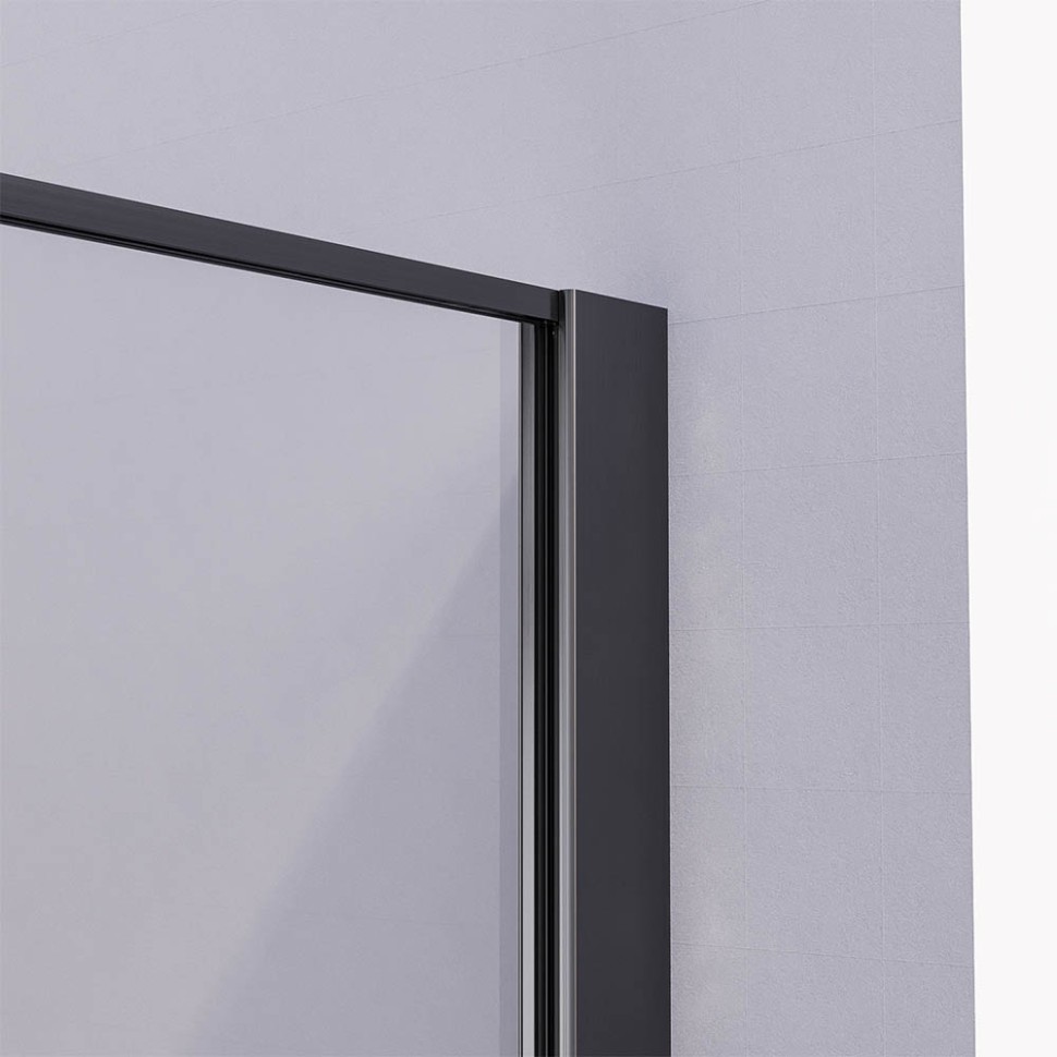 Душевой угол раздвижной Veconi Premium Ptato 300 SP GR-R, 1600х900x2000, брашированный графит, стекло прозрачное