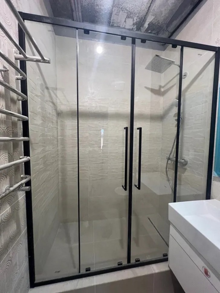 Душевая дверь ABBER Schwarzer Diamant AG33160BH