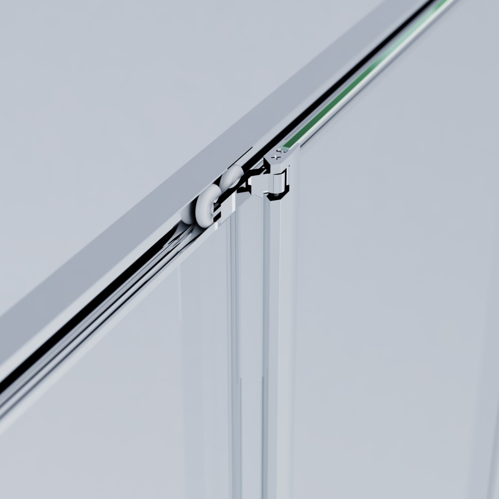 Душевой уголок Альфа (Alpha) VSRW-3AL9090CL, 900*900, хром, стекло прозрачное