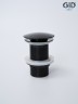 Донный клапан Gid без перелива G-54BL 76601K черный глянцевый 7x7x10