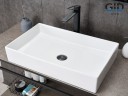 Раковина Gid N9496 51228 накладная белая 60.5x37x11