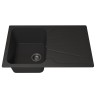 Кухонная мойка кварцевая Uperwood Quartz Premium UPD-04-04, прямоугольная, черная