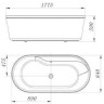 Акриловая ванна BELBAGNO BB14-K
