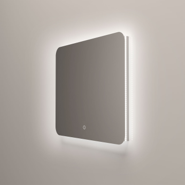 Зеркало LED VLM-3BE8008 800х800 c сенсорным выключателем и диммером