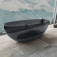 Ванна Solid Surface Vincea VBT-6T01B, 1700*750*550, цвет черный