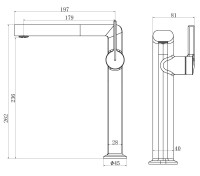 Смеситель для раковины ТГ (TG) VBF-5TG2CH, хром