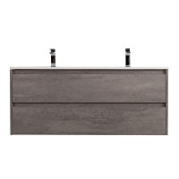 База под раковину подвесная BelBagno KRAFT-1200-2C-SO-2-CG Cemento Grigio