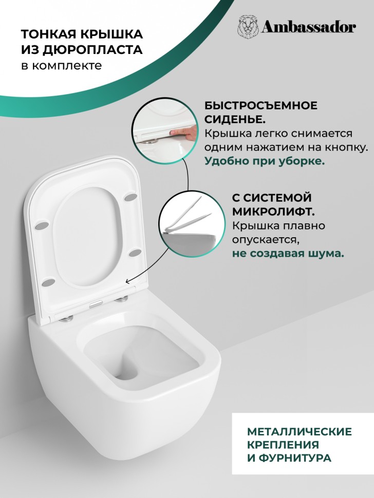 Унитаз Forsa 243K19003S (475*360*350) подвесной , 2 места