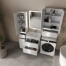Тумба подвесная STYLE LINE "Атлантика 60", Люкс Плюс белый глянец с раковиной Атлантик 60  
