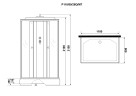 Душевая кабина Niagara Promo P110/80/26Q/MT (110х80х215) 4 места