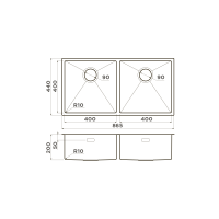 Кухонная мойка Omoikiri Taki 86-2-U/IF-IN нерж. сталь/нержавеющая сталь