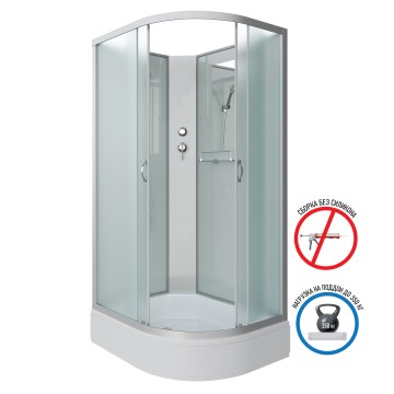 Душевая кабина Niagara Classic NG-33194-14LBK (110х90х200) средний поддон(26см),стекло матовое,4 места