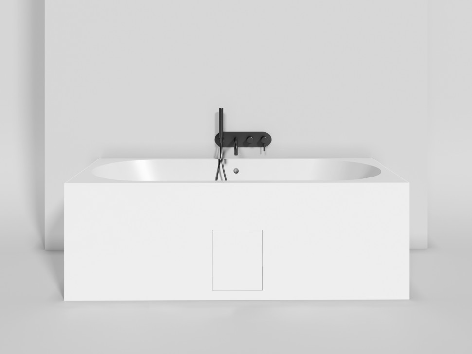 Ванна встраиваемая ORNELLA AXIS 180x80 покраска по RAL полностью S-Stone Матовое