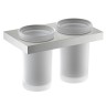 Стакан для зубных щеток двойной Timo Petruma 15234/13 никель