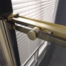 Душевой угол Veconi Premium Trento PTC-SP-40G, 1500х900x2000, брашированное золото, стекло прозрачное