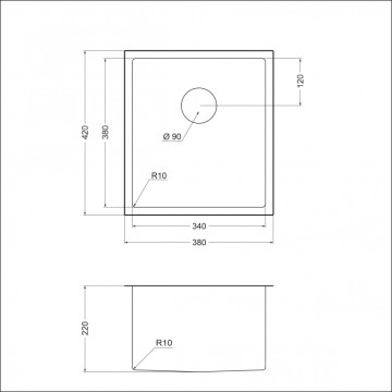 Мойка EMAR EMB-130 EMB-130 PVD Nano Dark