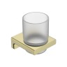 AQM7311BG Tivoli Стакан для зубных щеток, латунь/матовое стекло, золото шлифованное