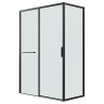 Боковая стенка Grossman Style 200.K33.05.80.21.00 (80х195) черный матовый,стекло прозрачное, 1 место