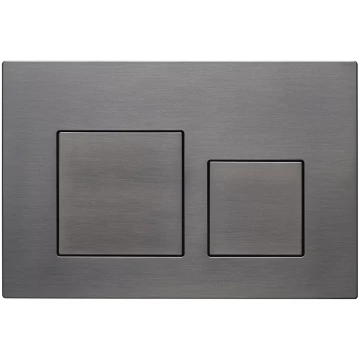 Кнопка смыва Veconi FLUSH V4, оружейная сталь матовая