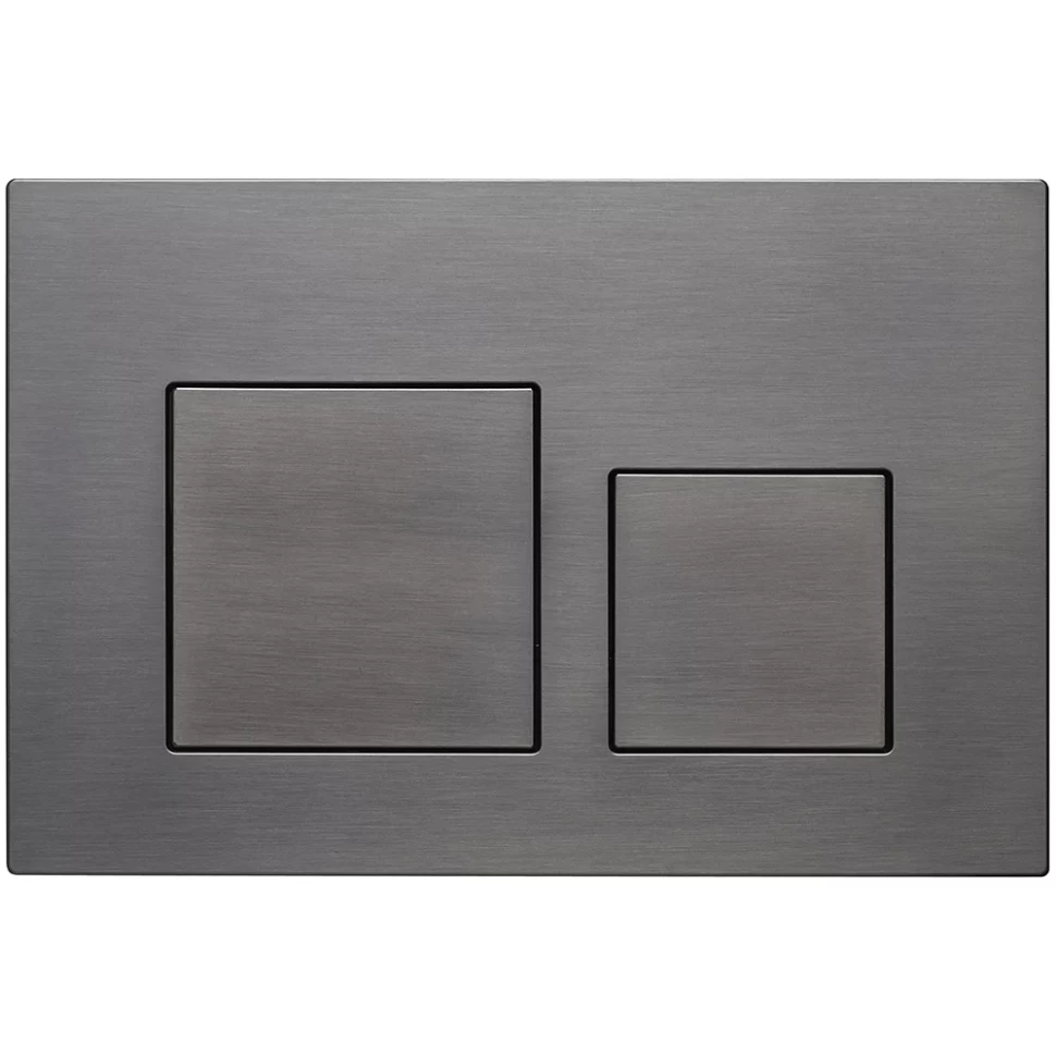 Кнопка смыва Veconi FLUSH V4, оружейная сталь матовая