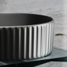 Умывальник чаша накладная круглая (цвет Темный Антрацит Матовый) Element 360x360x115мм
