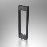 Душевая дверь Alpha VDP-3AL800CLGM , вороненая сталь, стекло прозрачное