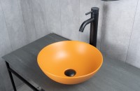 Раковина Gid 9081orm 53405 накладная оранжевая матовая 36x36x14