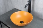 Раковина Gid 9081orm 53405 накладная оранжевая матовая 36x36x14