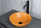 Раковина Gid 9081orm 53405 накладная оранжевая матовая 36x36x14