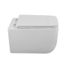 Унитаз подвесной безободковый с сиденьем BelBagno LUCE BB076CH-TOR/SC