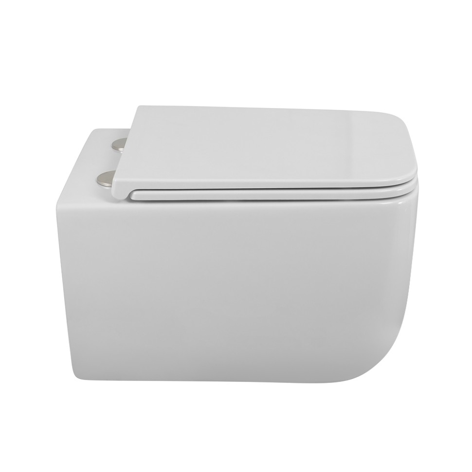 Унитаз подвесной безободковый с сиденьем BelBagno LUCE BB076CH-TOR/SC