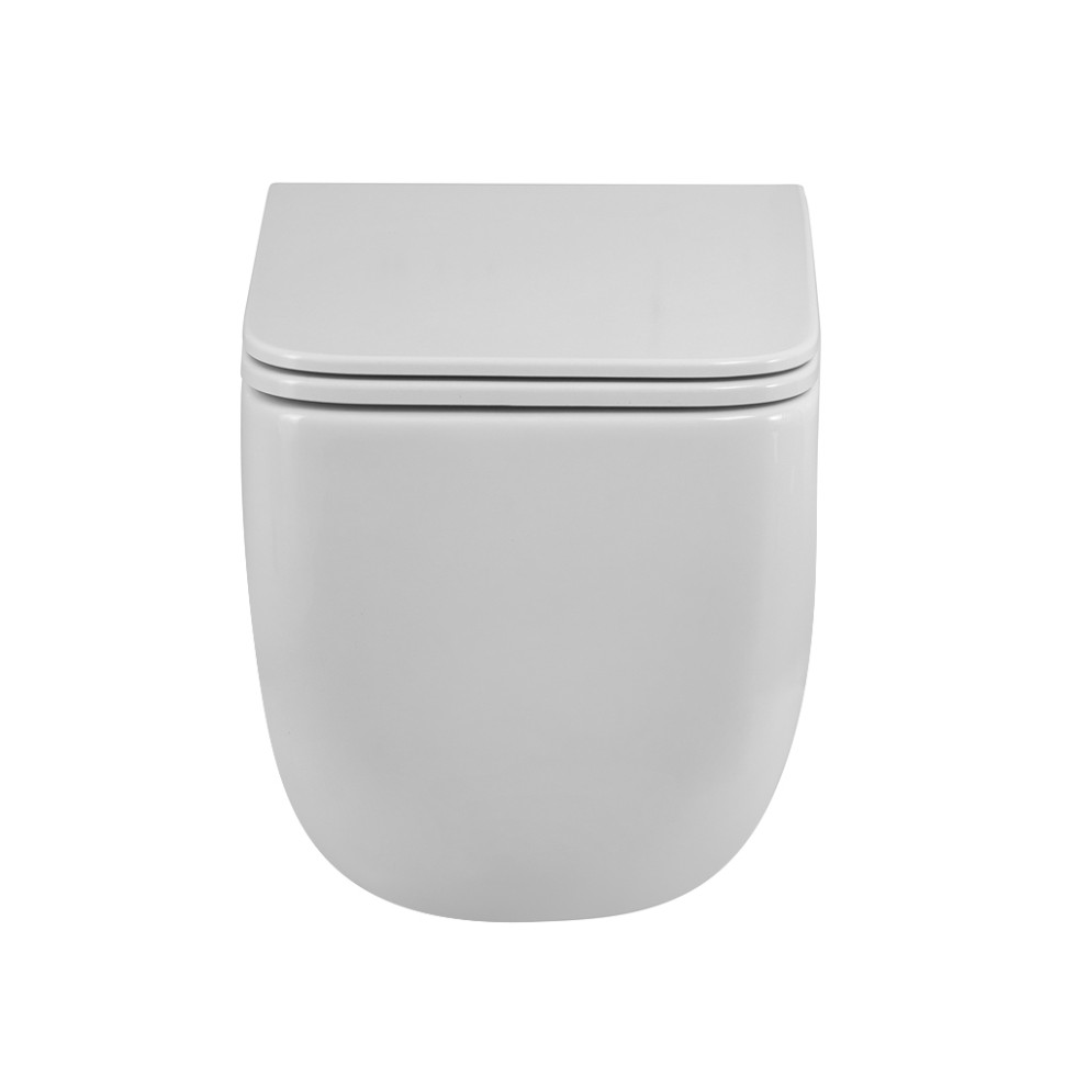 Унитаз подвесной безободковый с сиденьем BelBagno LUCE BB076CH-TOR/SC