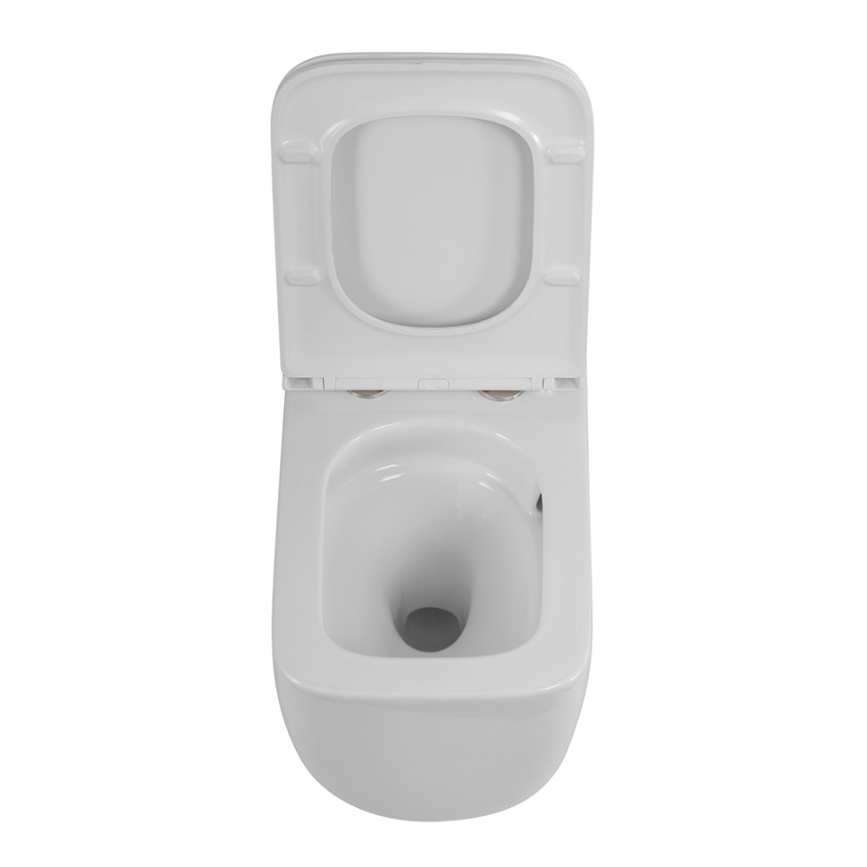 Унитаз подвесной безободковый с сиденьем BelBagno LUCE BB076CH-TOR/SC