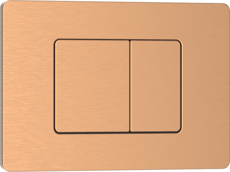 Комплект 2в1 IBERICA BLANCA инсталляция SILENCIO MINI, кнопка смыва INOX-C розовое золото матовое (IB.001M.1172)