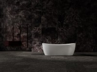 Ванна Solid Surface Vincea VBT-6S03MW, 1700*800*630, белый мат., слив-перелив в комплекте