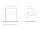 База под раковину напольная BelBagno ALBANO-700-2C-PIA-BL