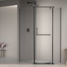 Душевой уголок RGW 80х90х195 см PA-091-B Трапеция, Чёрный, Прозрачное, 6 мм Easy CleanClean (35089189-14)