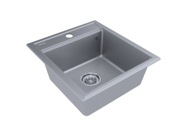 Мойка STEPIA 45, IT-GRANIT, PM114651-GRM , серый металлик, 460х510, Paulmark