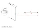 Душевая дверь Vincea Extra VDP-1E9010CGB